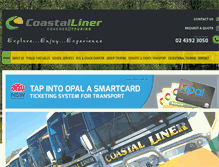 Tablet Screenshot of coastalliner.com.au